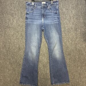 Maurices Everflex High Rise Stacked Waisted Flare Jeans Size 12